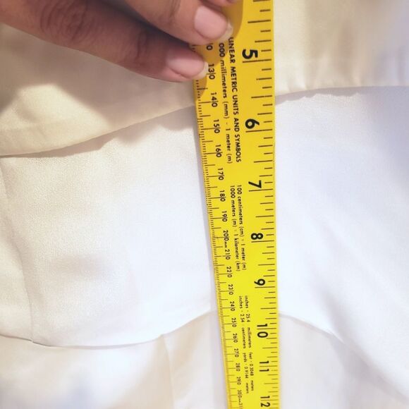 Ralph Lauren Minimalist Glam Quiet Luxury White High-Low Gown - Picture 13 of 16